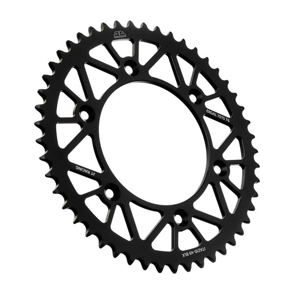 JT 210 RACELITE REAR SPROCKET 49 TEETH BLACK JTA210.49BLK