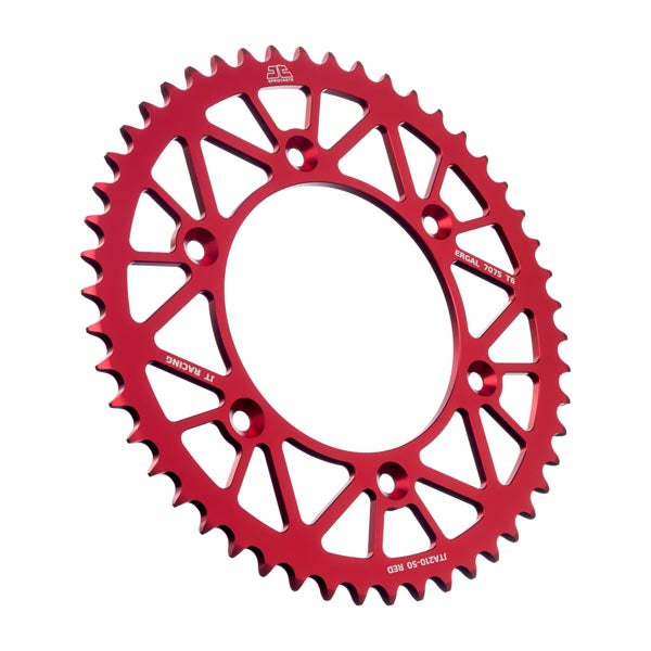 JT 210 RACELITE REAR SPROCKET 50 TEETH RED JTA210.50RED