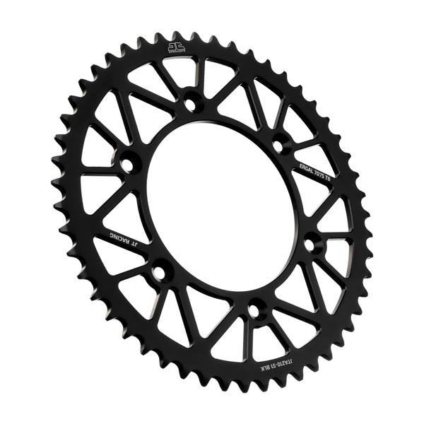JT 210 RACELITE REAR SPROCKET 51 TEETH BLACK JTA210.51BLK