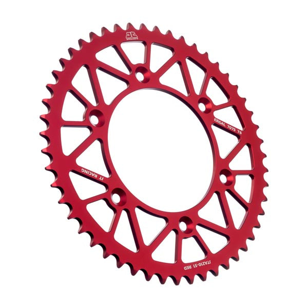JT 210 RACELITE REAR SPROCKET 51 TEETH RED JTA210.51RED