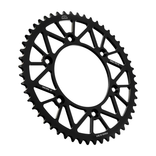 JT 210 RACELITE REAR SPROCKET 52 TEETH BLACK JTA210.52BLK