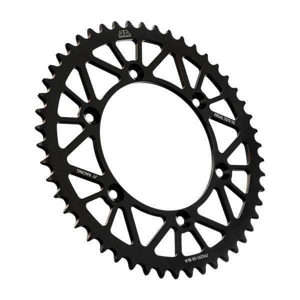 JT 251 RACELITE REAR SPROCKET 50 TEETH BLACK JTA251.50BLK