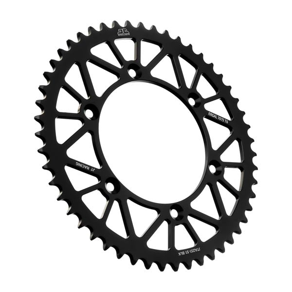 JT 251 RACELITE REAR SPROCKET 51 TEETH BLACK JTA251.51BLK
