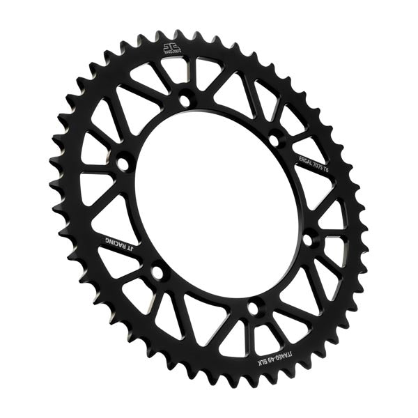 JT 460 RACELITE REAR SPROCKET 49 TEETH BLACK JTA460.49BLK