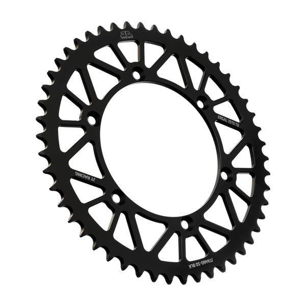 JT 460 RACELITE REAR SPROCKET 50 TEETH BLACK JTA460.50BLK