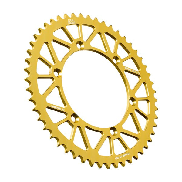 JT 460 RACELITE REAR SPROCKET 51 TEETH GOLD JTA460.51GLD