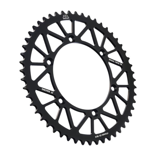 JT 460 RACELITE REAR SPROCKET 52 TEETH BLACK JTA460.52BLK