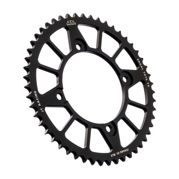 JT 462 RACELITE REAR SPROCKET 51 TEETH BLACK JTA462.51BLK