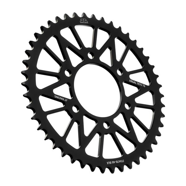 JT 478 RACELITE REAR SPROCKET 46 TEETH BLACK JTA478.46BLK