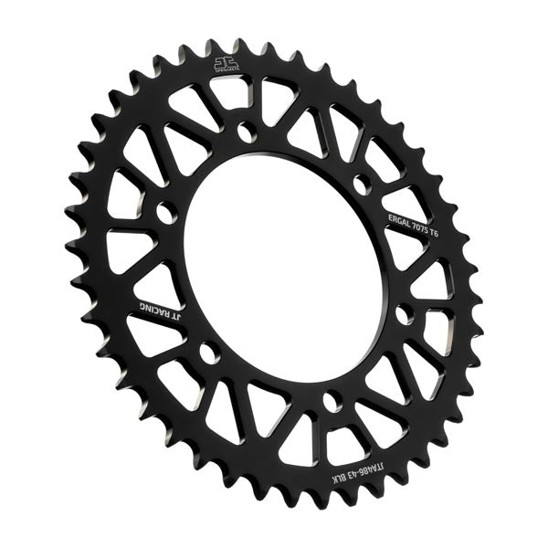 JT 486 RACELITE REAR SPROCKET 43 TEETH BLACK JTA486.43BLK