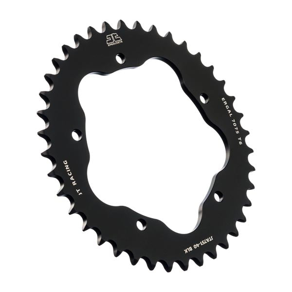 JT 751 RACELITE REAR SPROCKET 40 TEETH BLACK JTA751.40BLK