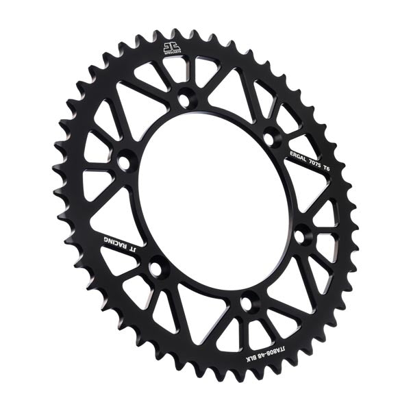 JT 808 RACELITE REAR SPROCKET 48 TEETH BLACK JTA808.48BLK
