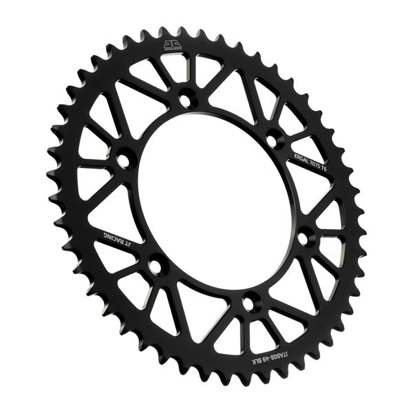 JT 808 RACELITE REAR SPROCKET 49 TEETH BLACK JTA808.49BLK