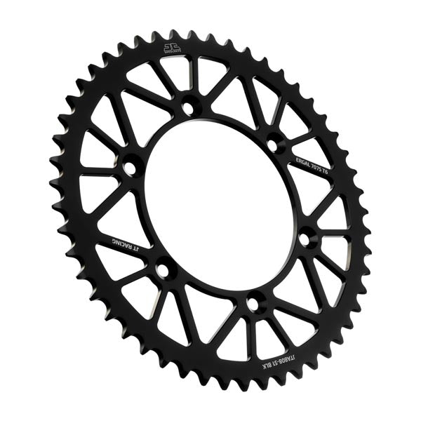 JT 808 RACELITE REAR SPROCKET 51 TEETH BLACK JTA808.51BLK