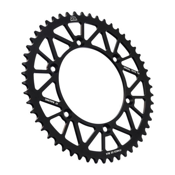 JT 822 RACELITE REAR SPROCKET 52 TEETH BLACK JTA822.52BLK