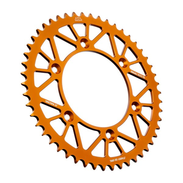 JT 897 RACELITE REAR SPROCKET 50 TEETH ORANGE JTA897.50ORG