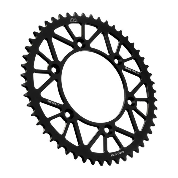 JT 897 RACELITE REAR SPROCKET 51 TEETH BLACK JTA897.51BLK