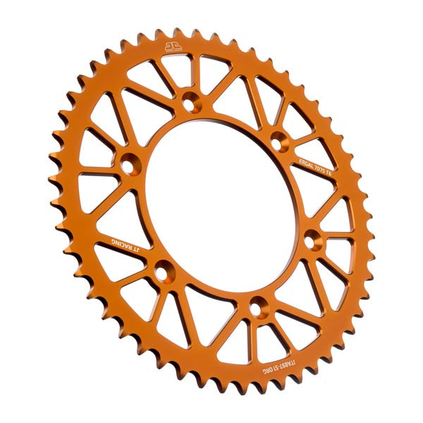 JT 897 RACELITE REAR SPROCKET 51 TEETH ORANGE JTA897.51ORG