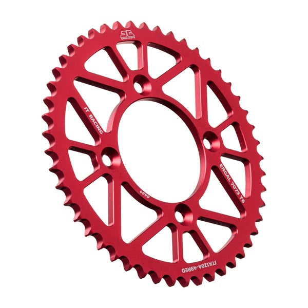 JT 1204 RACELITE REAR SPROCKET 49 TEETH RED JTA1204.49RED