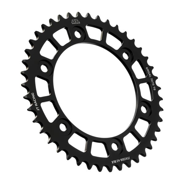 JT 1308 RACELITE REAR SPROCKET 43 TEETH BLACK JTA1308.43BLK