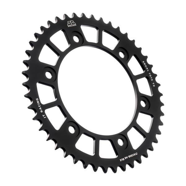JT 1308 RACELITE REAR SPROCKET 46 TEETH BLACK JTA1308.46BLK
