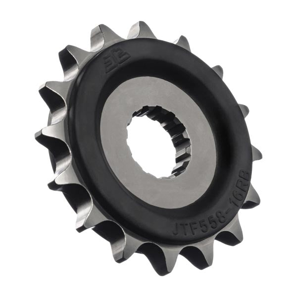 JT 558 RUBBER CUSHIONED FRONT SPROCKET 16 TEETH RUBBER CUSHION JTF558.16RB