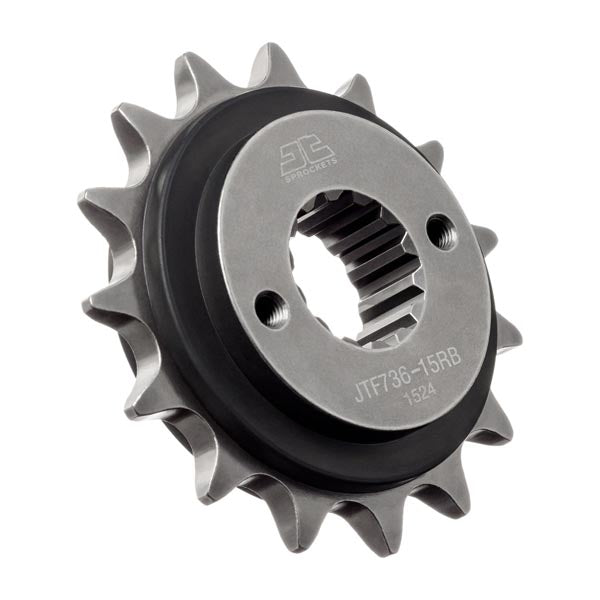 JT 736 RUBBER CUSHIONED FRONT SPROCKET 15 TEETH RUBBER CUSHION JTF736.15RB