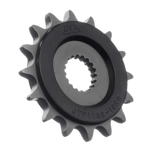 JT 1186 RUBBER CUSHIONED FRONT SPROCKET 16 TEETH RUBBER CUSHION JTF1186.16RB
