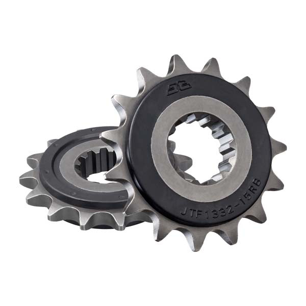 JT 1332 RUBBER CUSHIONED FRONT SPROCKET 15 TEETH RUBBER CUSHION JTF1332.15RB