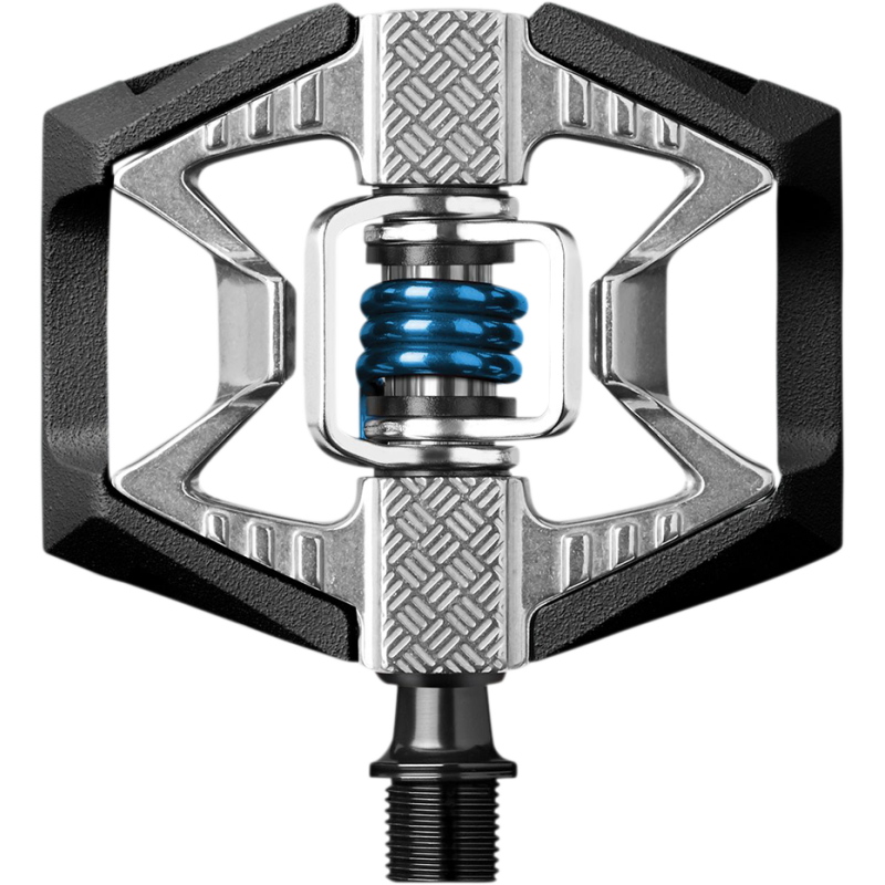 CRANK BROTHERS PEDAL DBL SHOT 2 BLK/SIL 16006