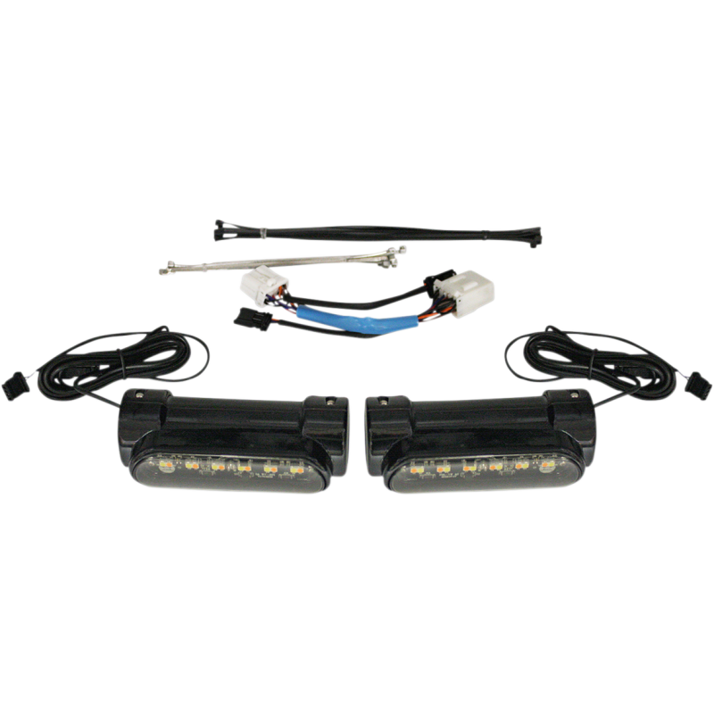 CUSTOM DYNAMICS LIGHT GUARD 97-13 FLH BLK CD-CB-AW-HD-B