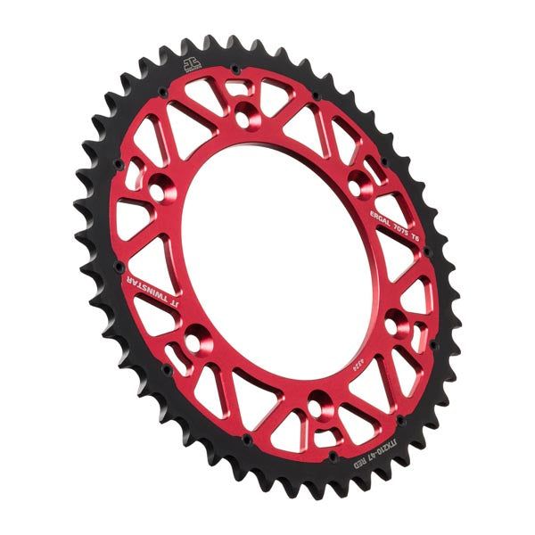 JT 210 TWINSTAR REAR SPROCKET 47 TEETH RED JTX210.47RED