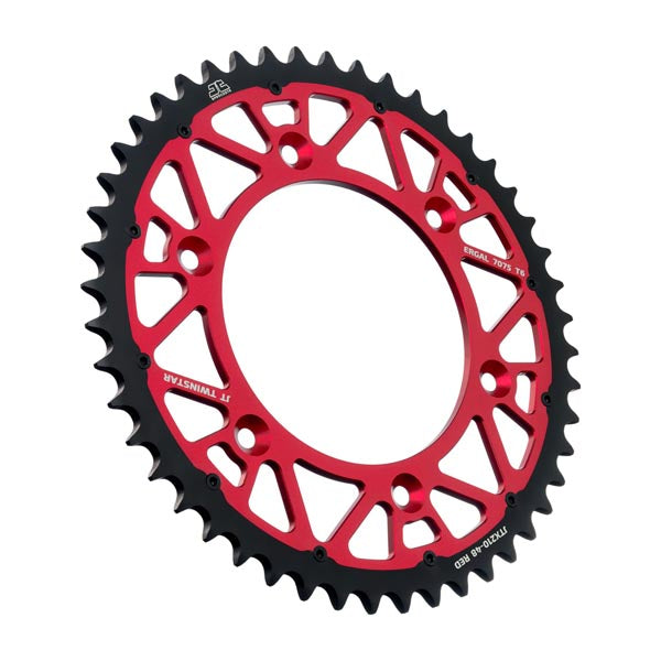JT 210 TWINSTAR REAR SPROCKET 48 TEETH RED JTX210.48RED