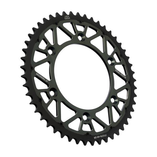 JT 210 TWINSTAR REAR SPROCKET 49 TEETH GREY JTX210.49GR
