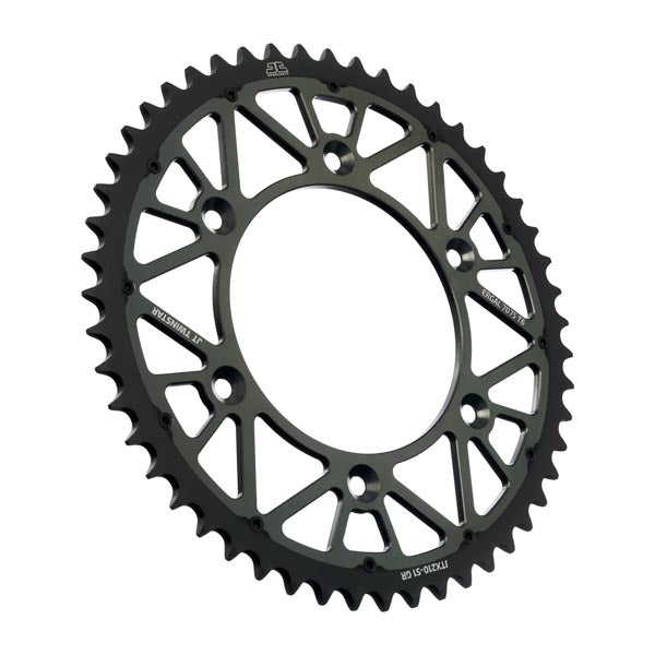 JT 210 TWINSTAR REAR SPROCKET 51 TEETH GREY JTX210.51GR