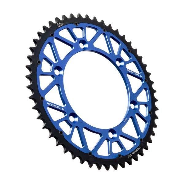 JT 251 TWINSTAR REAR SPROCKET 50 TEETH BLUE JTX251.50BLU