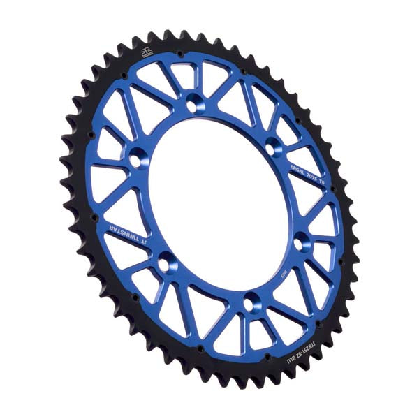 JT 251 TWINSTAR REAR SPROCKET 52 TEETH BLUE JTX251.52BLU