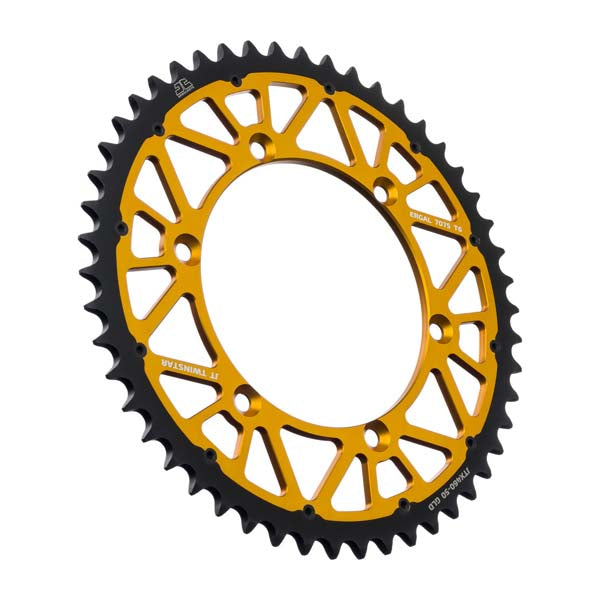 JT 460 TWINSTAR REAR SPROCKET 50 TEETH GOLD JTX460.50GLD