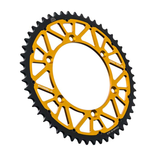 JT 460 TWINSTAR REAR SPROCKET 51 TEETH GOLD JTX460.51GLD