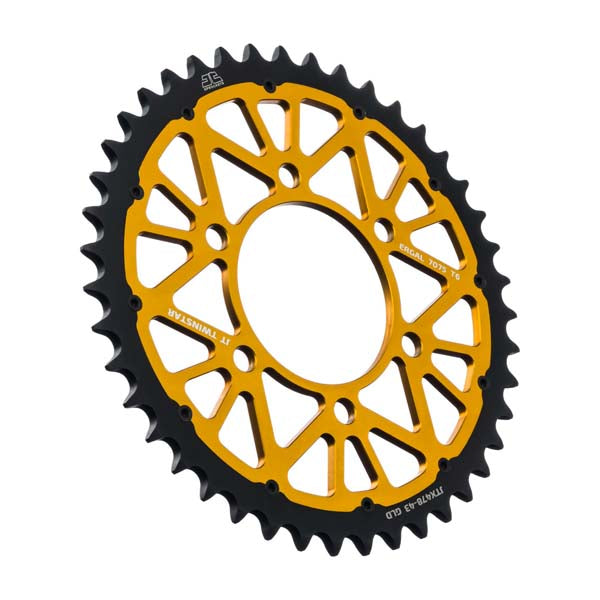 JT 478 TWINSTAR REAR SPROCKET 43 TEETH GOLD JTX478.43GLD