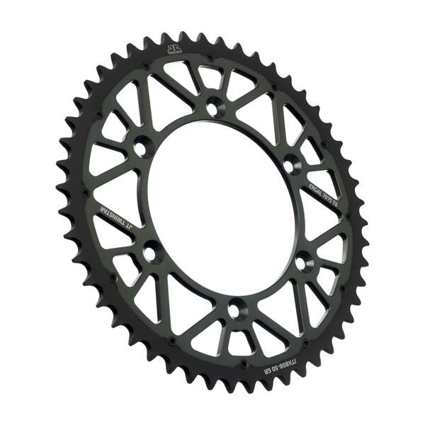 JT 808 TWINSTAR REAR SPROCKET 50 TEETH GREY JTX808.50GR