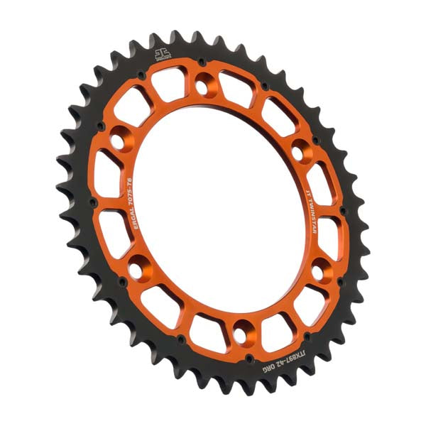JT 897 TWINSTAR REAR SPROCKET 42 TEETH ORANGE JTX897.42ORG
