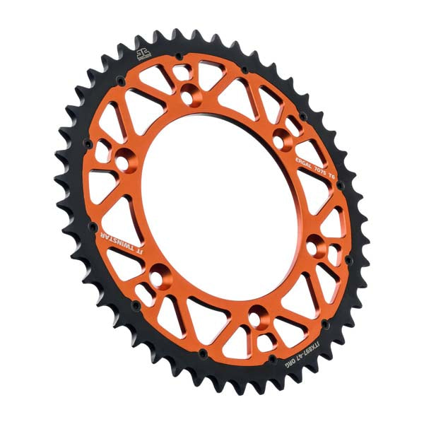 JT 897 TWINSTAR REAR SPROCKET 47 TEETH ORANGE JTX897.47ORG