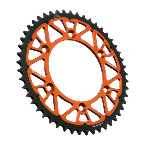 JT 897 TWINSTAR REAR SPROCKET 49 TEETH ORANGE JTX897.49ORG