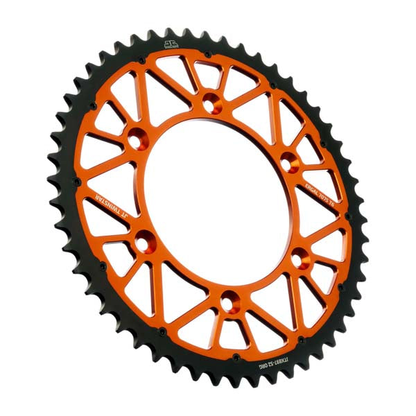 JT 897 TWINSTAR REAR SPROCKET 52 TEETH ORANGE JTX897.52ORG