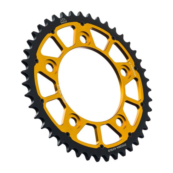 JT 1304 TWINSTAR REAR SPROCKET 43 TEETH GOLD JTX1304.43GLD
