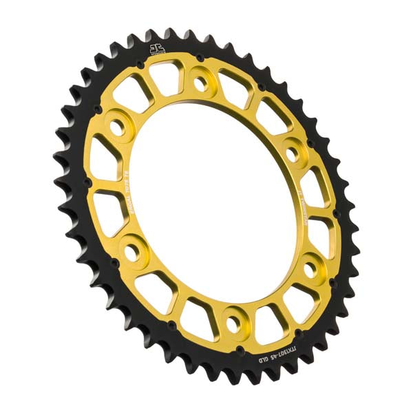 JT 1307 TWINSTAR REAR SPROCKET 45 TEETH GOLD JTX1307.45GLD