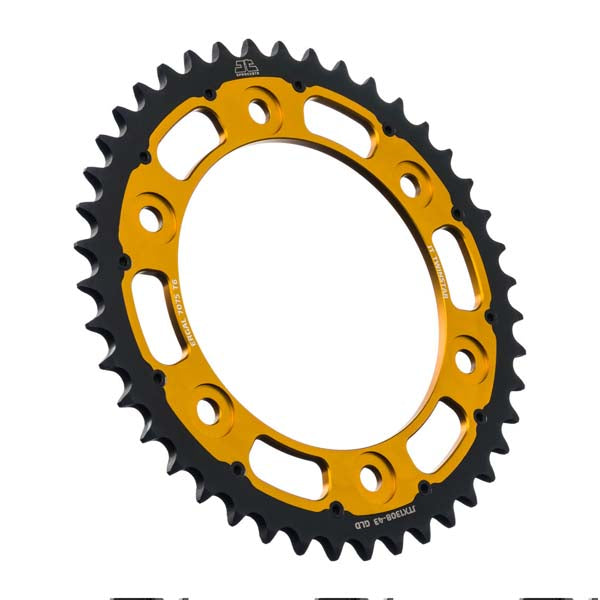 JT 1308 TWINSTAR REAR SPROCKET 43 TEETH GOLD JTX1308.43GLD