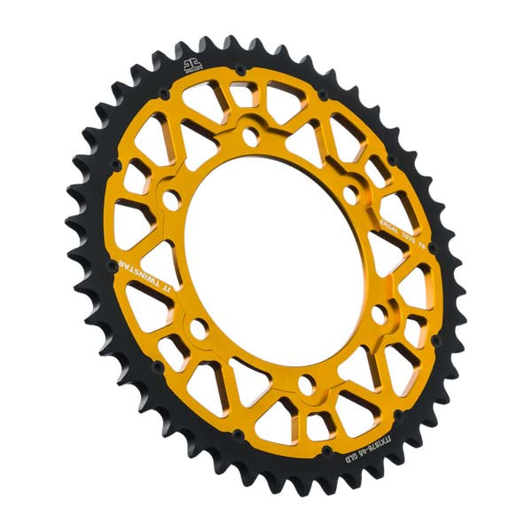 JT 1876 TWINSTAR REAR SPROCKET 46 TEETH GOLD JTX1876.46GLD