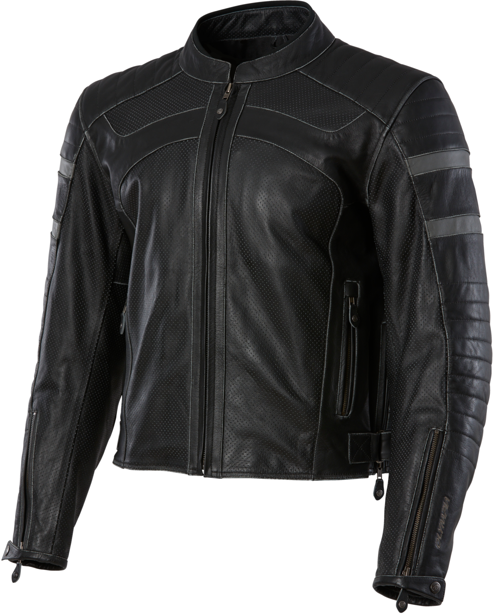 OLYMPIA LONG BEACH LTH JCKT BLK 3XL MLJ1704BK-3XL